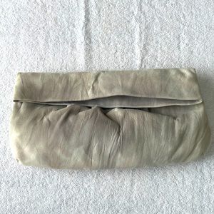 NWT Banana Republic tie dye clutch in shades of gray